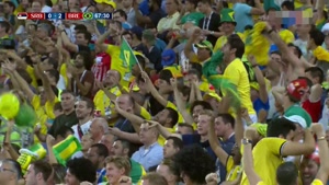 گل دوم برزیل به صربستان توسط تیاگو سیلوا