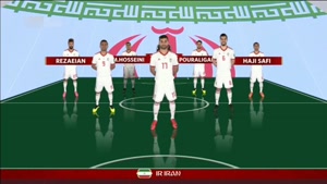 شماتیک ترکیب تیم ملی ایران و اسپانیا