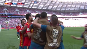 صحنه های حساس بازی اسپانیا و روسیه