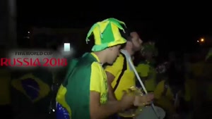 استقبال هواداران برزیلی