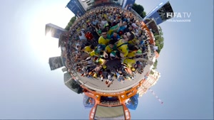 ویدئو 360 درجه از حال و هوای دوست داران فوتبال در روسیه