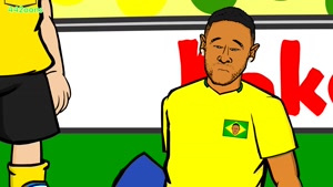 بازی کارتونی برزیل و مکزیک با طنز