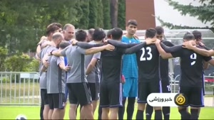 تمرینات تیم ایران برای رویارویی با پرتغال