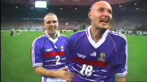 جشن قهرمانی فرانسه در جام جهانی 1998 فرانسه