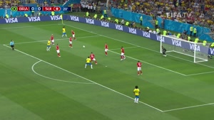 صحنه های حساس بازی برزیل و سوئیس