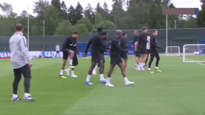 تمرینات تیم ملی انگلیس قبل از بازی با بلژیک در جام جهانی 2018 روسیه