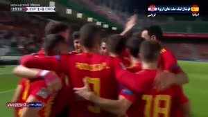 خلاصه بازی اسپانیا 6 - کرواسی 0