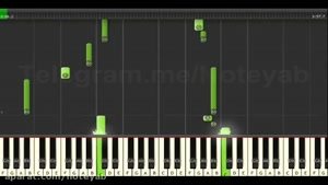 نت پیانو " شهر حسود " علی زندوکیلی Synthesia