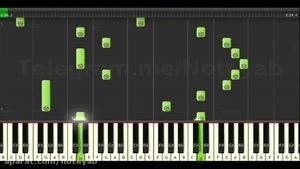 نت پیانو " دیوانه جان " بابک مافی Synthesia