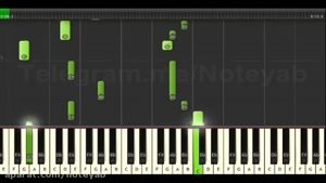 نت پیانو " فکر تو " محسن یگانه Synthesia