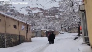 اولین برف شهر کابل افغانستان