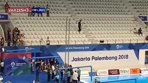 مشکل میله پرچم در استادیوم شنای بازیهای آسیایی