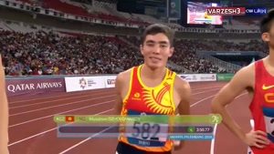 مدال نقره امیر مرادی در دو 1500 متر جاکارتا