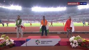 اهدا مدال نقره به امیر مرادی در دو 1500 متر جاکارتا