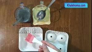 ژله کروی تخم شربتی پاییزی با طعم سیب و پرتقال