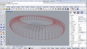 مدل سازی پارامتریک استادیوم با Rhino