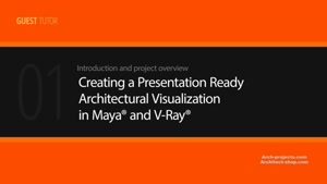 آموزش طراحی صحنه معماری در Maya و رندر VRay