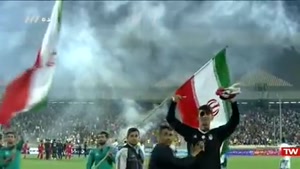 آتش بازی مراسم بدرقه تیم ملی ایران به جام جهانی 2018 در ورزشگاه آزادی
