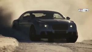 لذت رانندگی روی برف با اتومبیل Bentley