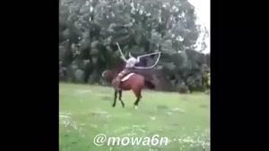 اگه طناب زدن با اسب و ندیده بودید حالا ببینید!!