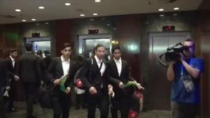 ورود تیم ملی فوتبال ایران به برزیل.