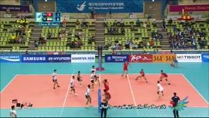 والیبال ایران 3 - 0 هنگ کنگ ست سوم