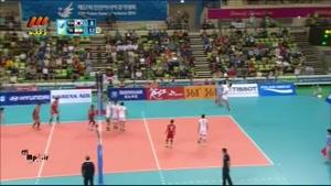 بازی های آسیایی - والیبال ایران 3 - 1 کره ست چهارم