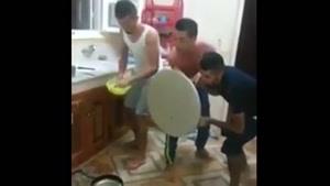 اشپزی کردن اقایون