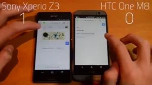 مقایسه سرعت اجرایHTC One M۸ vs Sony Xperia Z۳