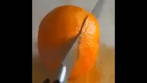 روش باحال پوست کندن پرتقال