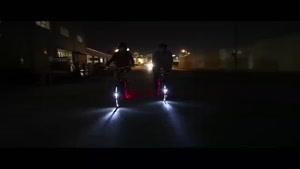 فیلم/ دوچرخه متفاوتی با سیستم نورپردازی جدید