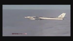 اسکورت بمب افکن های روسیه با جنگنده اف 14 ایران