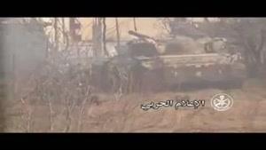 فیلم/ارتش سوریه تروریستها را در حومه دمشق به عقب راند