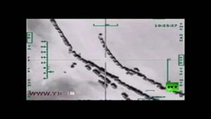 لحظه حمله خلبانان روسی به 500 نفتکش داعش 