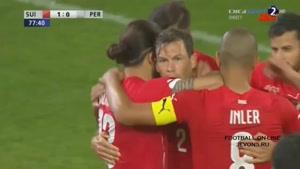 مسابقه فوتبال سوییس 2 - 0 پرو
