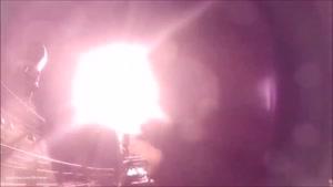 فیلم/ حمله موشکی روسیه به مواضع داعش از دریای خزر