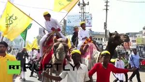 فیلم/ برگزاری جشن میلاد حضرت محمد(ص) در هند