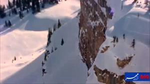 فیلم/ رکورد پرش با اسکی از ارتفاع ۷۷ متری
