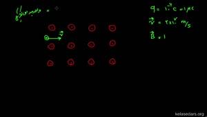 اموزش مبحث : مسیر حرکت بار در میدان مغناطیسی