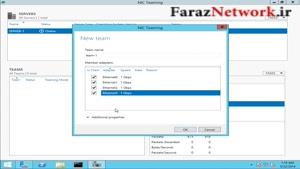 آموزش فارسی NIC Teaming در windows Server 2012 R2
