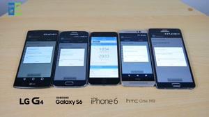 مقایسه بنچمارک Note ۴،Galaxy S۶،LG G۴،one M۹
