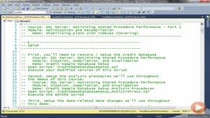آموزش SQL بهینه شدن پروسیجر ذخیره سازی قسمت 70