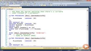 آموزش SQL بهینه شدن پروسیجر ذخیره سازی قسمت 62