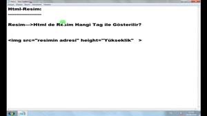 آموزش HTML به زبان ترکی قسمت 22