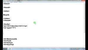 آموزش HTML به زبان ترکی قسمت 11