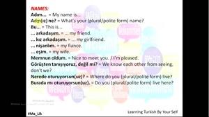 یادگیری زبان ترکی قسمت 22