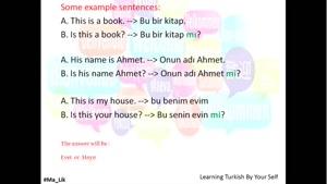 یادگیری زبان ترکی قسمت 8