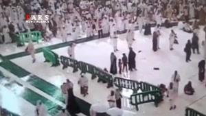 تازه‌ترین ویدئو از لحظه سقوط جرثقیل بر روی زائران