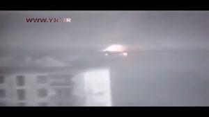 لحظه شلیک راکت از هلیکوپتر روسی در جنگ چچن