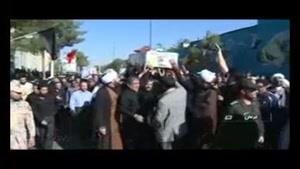 مراسم تشييع شهيد مدافع حرم در کرمان